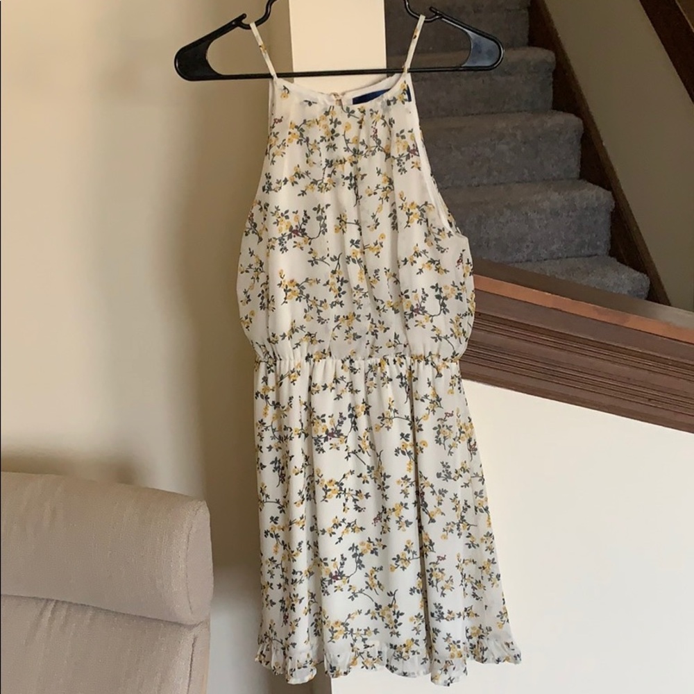 Francesca’s Blue Rain floral print dress